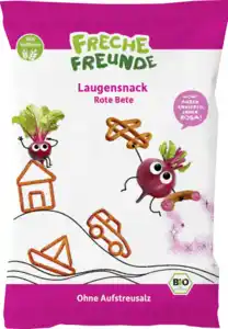 Freche Freunde Bio Laugensnack Rote Bete, 80 g