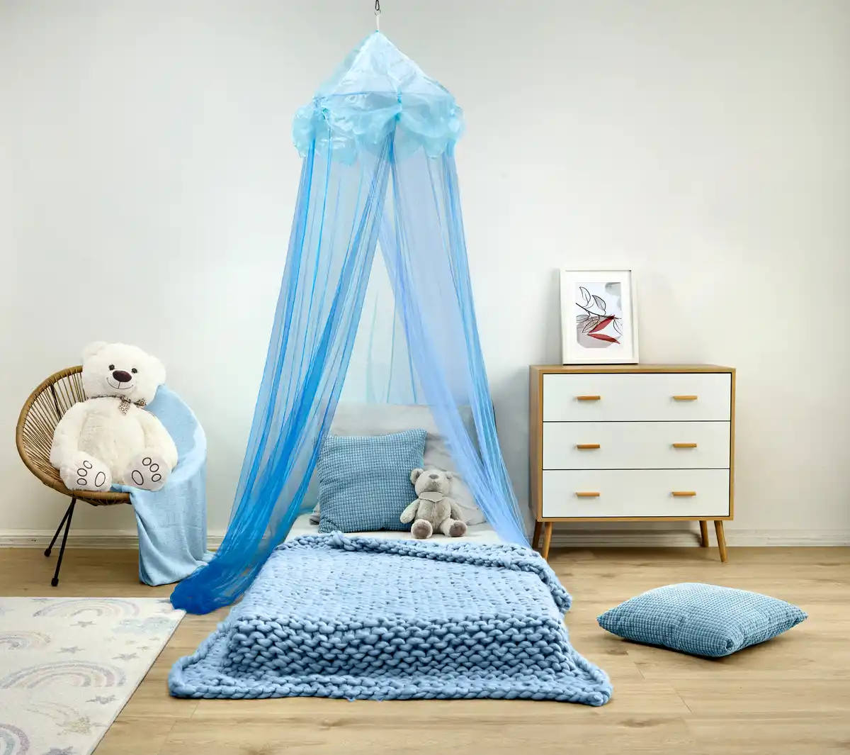 Bild 2 von IDEENWELT Betthimmel Blau