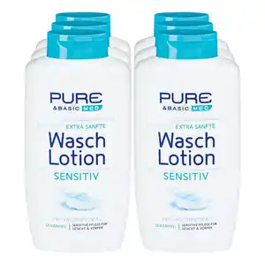 Pure & Basic Waschlotion Sensitiv 500 ml, 6er Pack