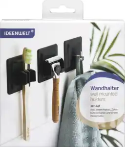 IDEENWELT Wandhalter 3er-Set