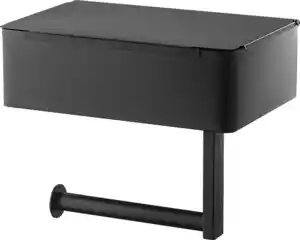 IDEENWELT WC-Rollenhalter schwarz