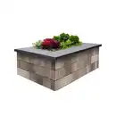 Bild 1 von EHL Mauerstein-Set 'Tribus Citypur' muschelkalkfarben für  Hochbeet