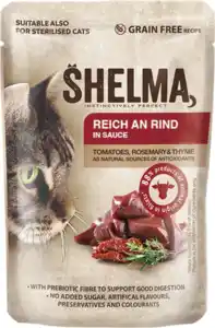 Shelma Fleisch in Soße reich an Rind, 85 g