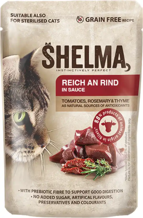 Bild 1 von Shelma Fleisch in Soße reich an Rind, 85 g