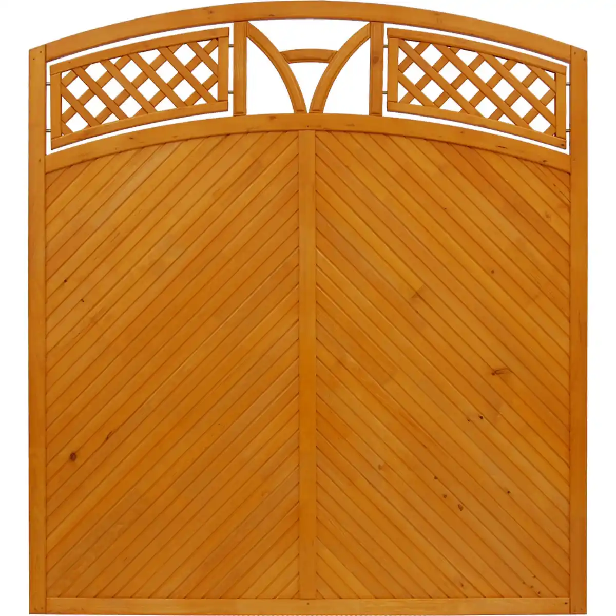 Bild 1 von andrewex Sichtschutzzaun 'Toulon' mit Bogen 180 x 180/195 cm pinie