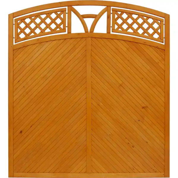 Bild 1 von andrewex Sichtschutzzaun 'Toulon' mit Bogen 180 x 180/195 cm pinie
