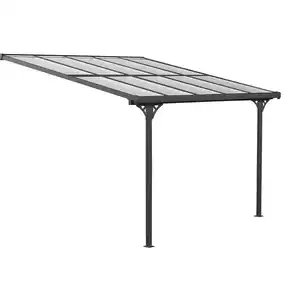 Westmann Terrassenüberdachung 'Bruce' Aluminium schwarz 300 x 313 x 270 cm