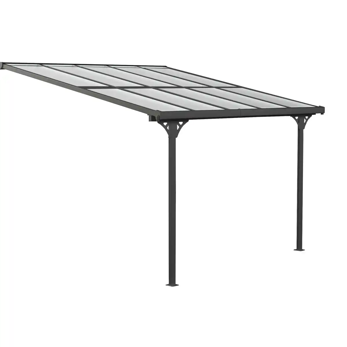 Bild 1 von Westmann Terrassenüberdachung 'Bruce' Aluminium schwarz 300 x 313 x 270 cm