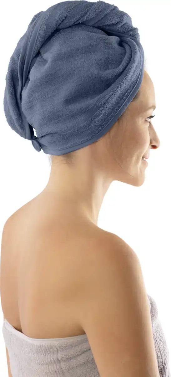 Bild 2 von IDEENWELT Kopfhandtuch blau