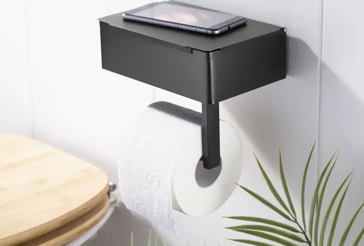 Bild 2 von IDEENWELT WC-Rollenhalter schwarz