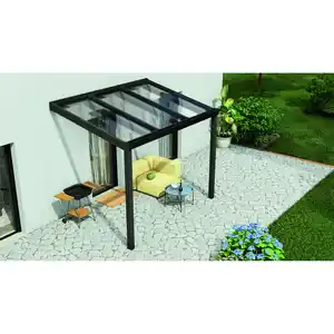 Gardendreams Terrassenüberdachung 'Legend Edition' 300 x 200 cm Polycarbonat klar anthrazit