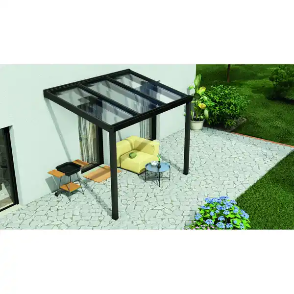 Bild 1 von Gardendreams Terrassenüberdachung 'Legend Edition' 300 x 200 cm Polycarbonat klar anthrazit