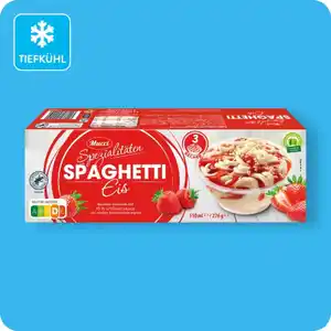 MUCCI Spezialitätenbecher, Spaghetti-Eis