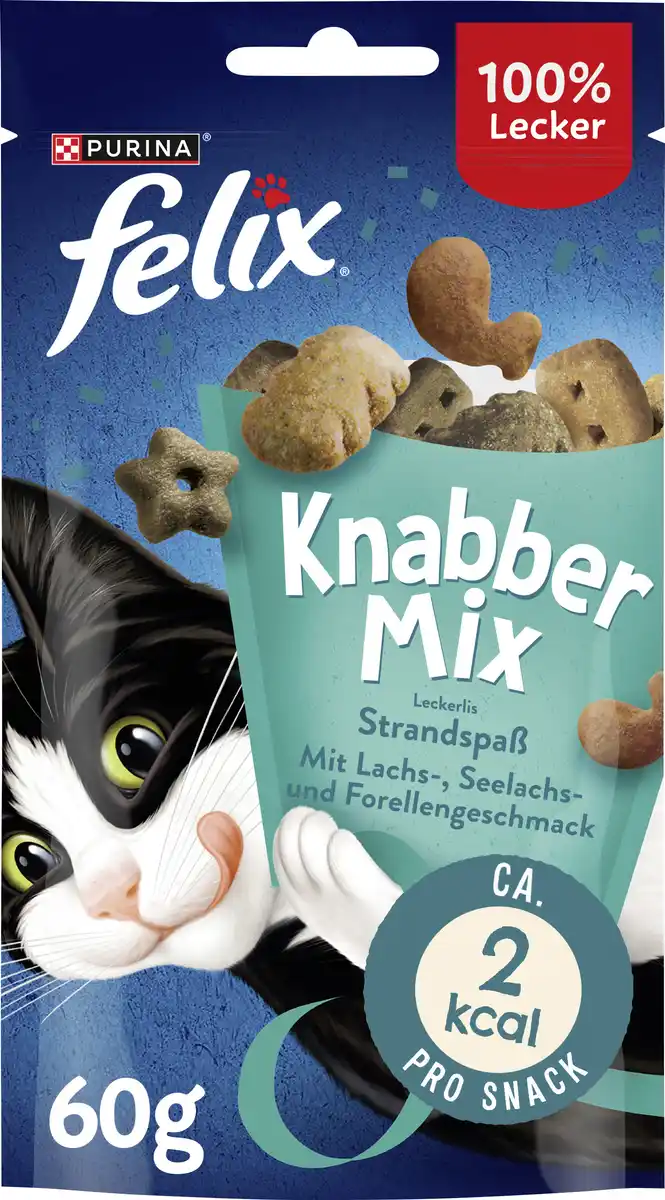 Bild 1 von Felix Knabbermix Katzensnack Strandspaß 60g