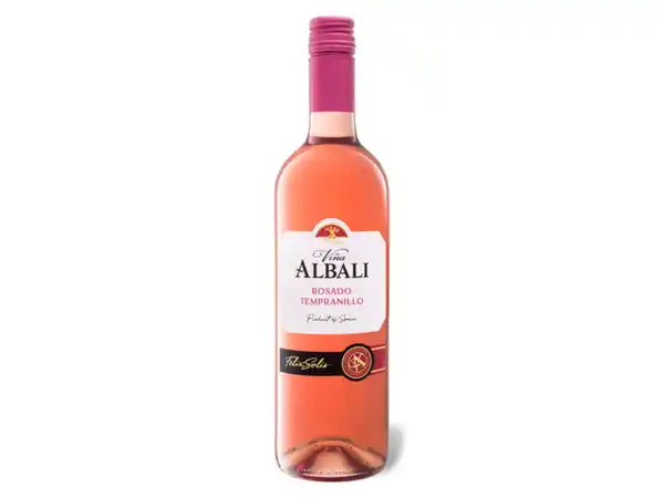 Bild 1 von Viña Albali Rosado Tempranillo Valdepeñas DO trocken vegan, Roséwein 2022