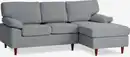 Bild 1 von Sofa GEDVED Chaiselongue hellgrau Stoff