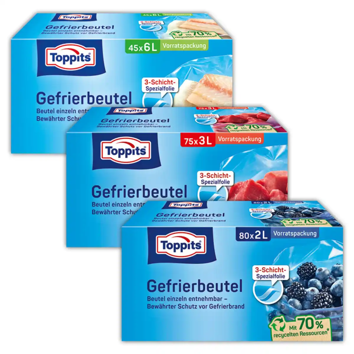 Bild 1 von Toppits Gefrierbeutel