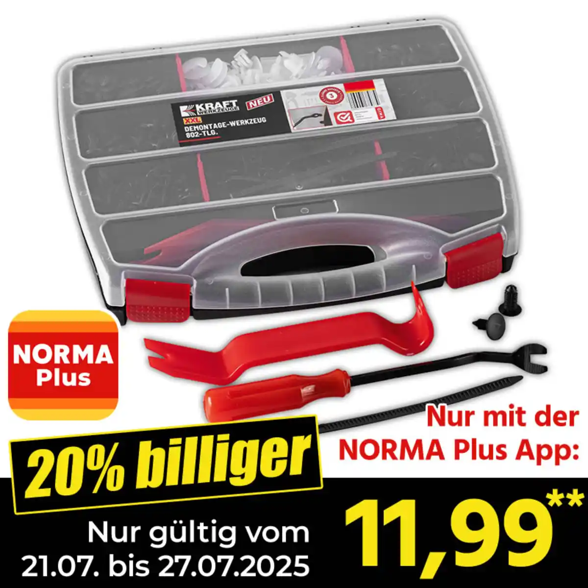 Bild 1 von Kraft Werkzeuge Demontagewerkzeug 802tlg.