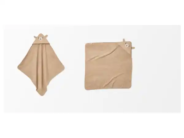 Bild 3 von lupilu® Baby Kapuzentuch, ca. 85 x 85 cm, mit Stickerei und niedlichen Öhrchen