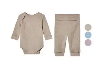 lupilu® Geripptes mitwachsendes Baby-Set, 2-teilig
