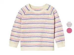 lupilu® Baby Strickpullover, mit Schulterknöpfung