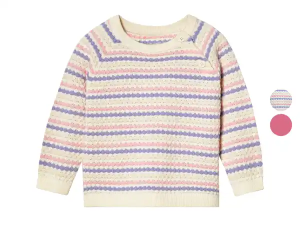Bild 1 von lupilu® Baby Strickpullover, mit Schulterknöpfung
