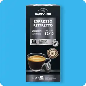 BARISSIMO Kaffeekapseln, Espresso Ristretto oder Espresso Supremo