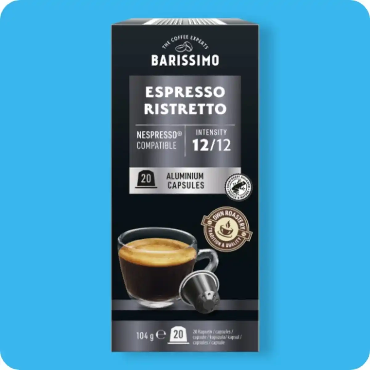 Bild 1 von BARISSIMO Kaffeekapseln, Espresso Ristretto oder Espresso Supremo