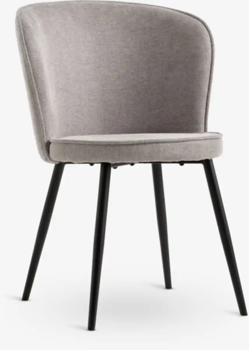 Bild 1 von Esszimmerstuhl RISSKOV hellgrauer Stoff/schwarz