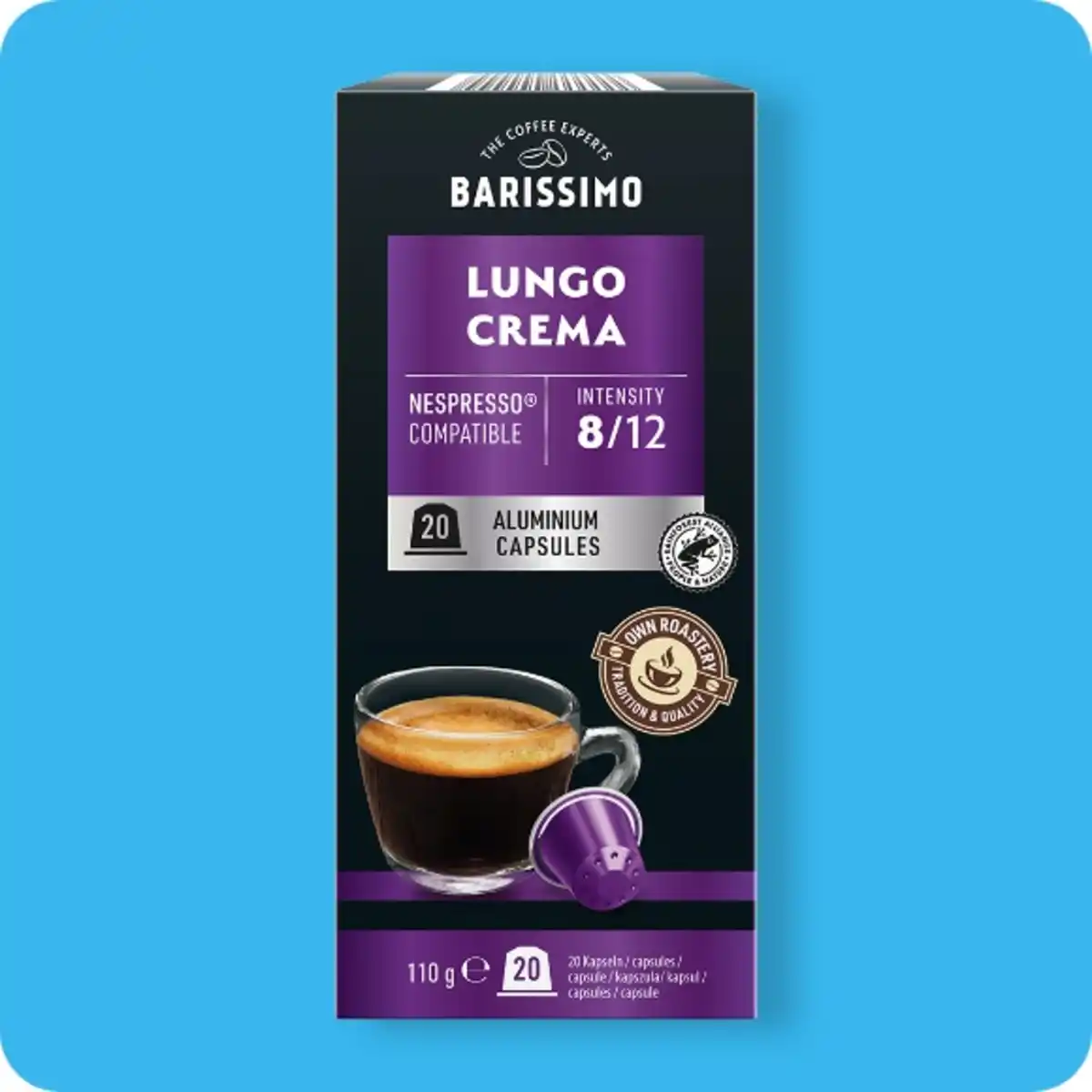 Bild 1 von BARISSIMO Kaffeekapseln, Lungo Crema oder Lungo Perfetto
