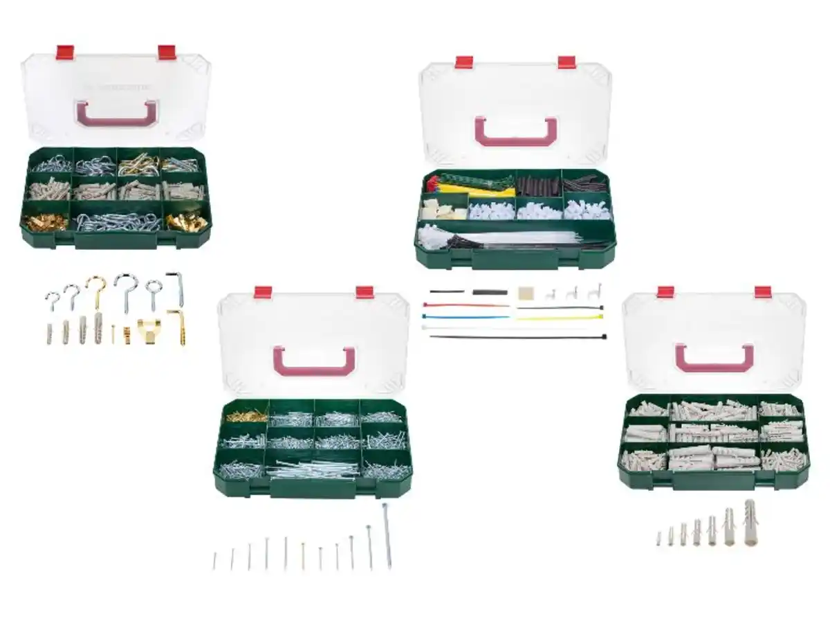Bild 1 von PARKSIDE® Haken- und Dübelsortiment / Kabelbindersortiment / Nagelsortiment / Dübelsortiment