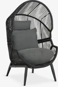 Lounge-Sessel HALVREBENE schwarz