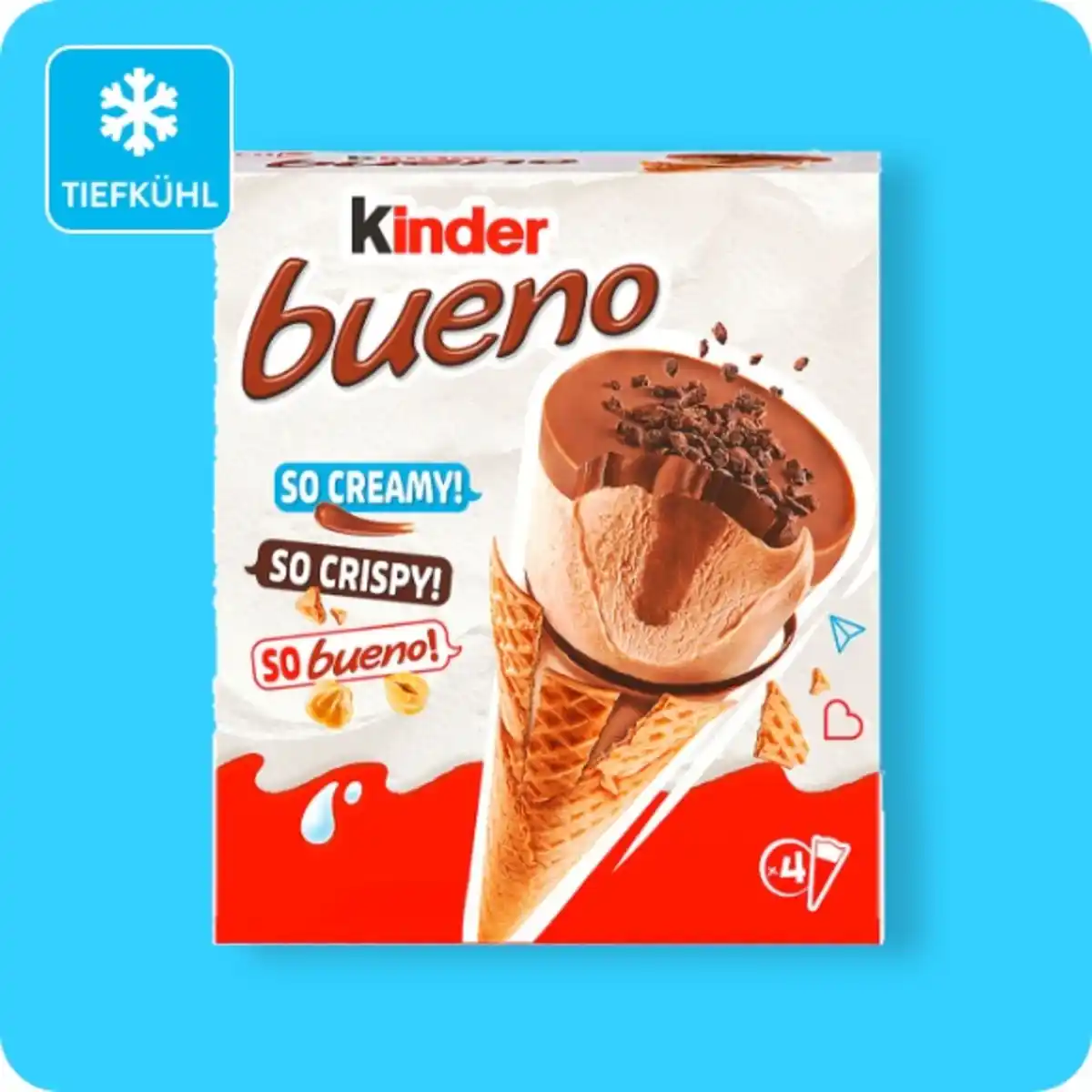 Bild 1 von FERRERO® kinder® -bueno-Eishörnchen, Bueno oder Bueno white