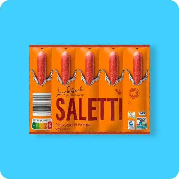 Bild 1 von LANDBECK Saletti Mini-Salamis, Klassik oder Pikant