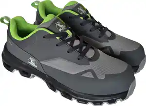 Sicherheitshalbschuh Henrik S1P grau-neongrĂĽn