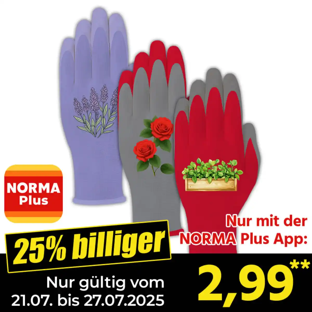 Bild 1 von Powertec Garden Gartenhandschuhe "Tira" 3 Paar