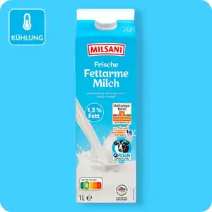 MILSANI Frische Milch, 1,5%