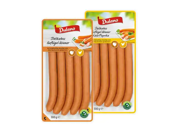 Bild 1 von Dulano Delikatess Geflügel-Wiener,  300 g