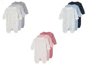 lupilu® Baby Schlafoveralls, 3 Stück