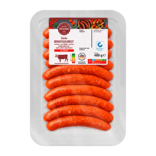 Bild 2 von MEINE METZGEREI Rinderbratwurst 400g