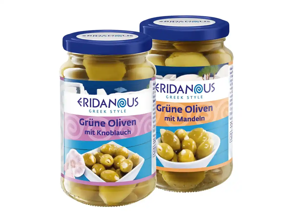 Bild 1 von Eridanous Grüne Oliven,  370 ml