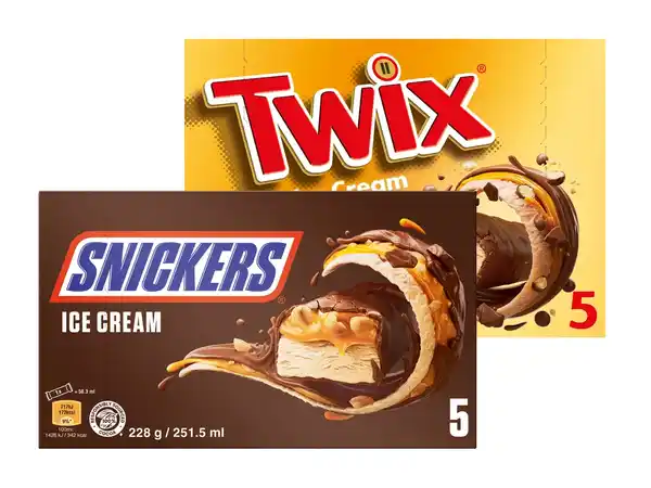 Bild 1 von Snickers/Twix/ Mars/Bounty Ice Cream Riegel