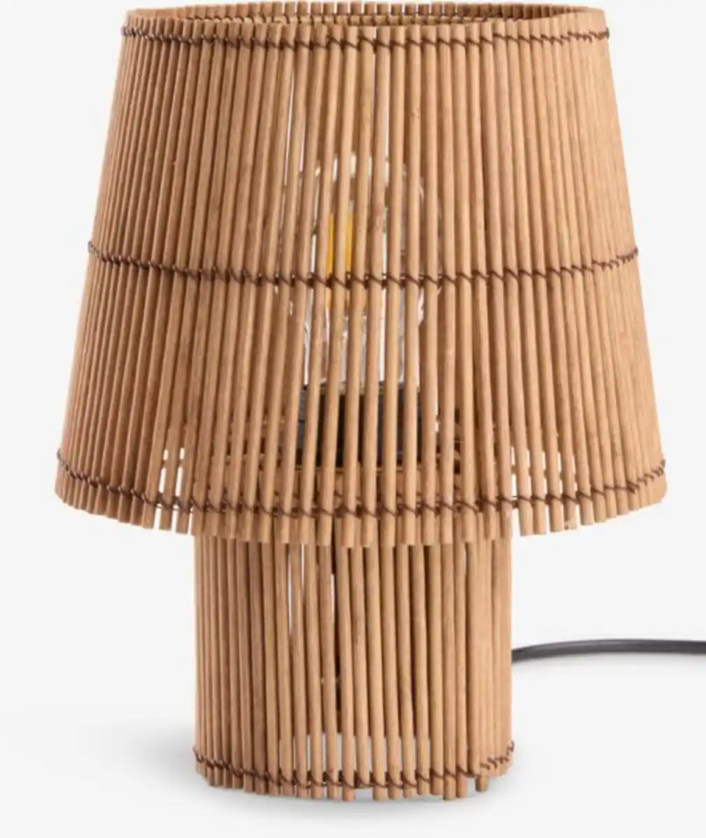 Bild 1 von Tischlampe HANNIBAL Ø19xH25cm bambus
