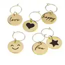 Bild 1 von dm home Glasmarkierer-Set aus Metall, gold (2,5x0,2 cm)