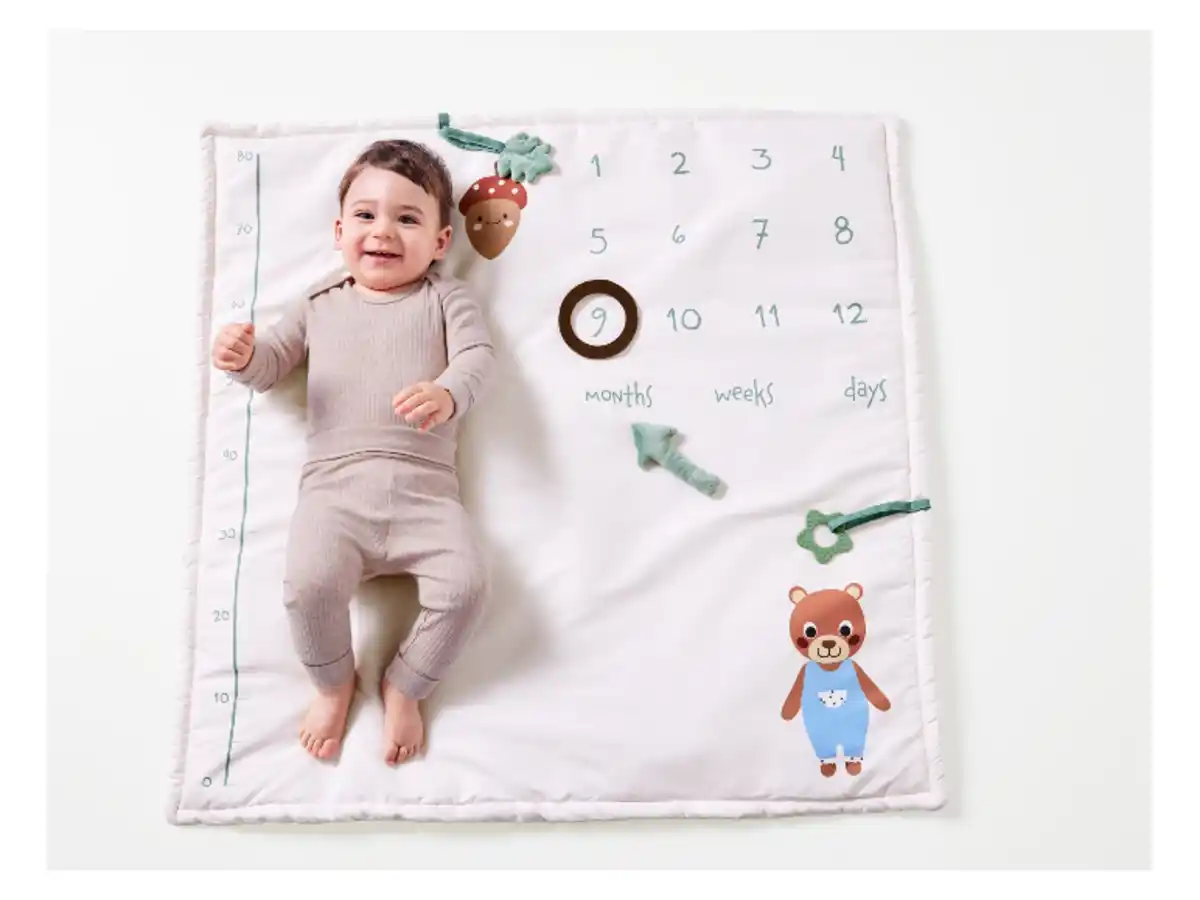 Bild 2 von lupilu® Baby-Meilensteindecke, mit Spielfunktionen