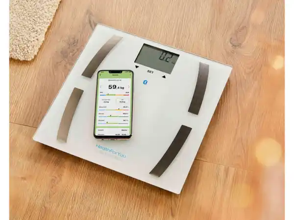 Bild 2 von SILVERCREST® PERSONAL CARE Diagnosewaage»SBF 77«, mit App,  30 Messwerte
