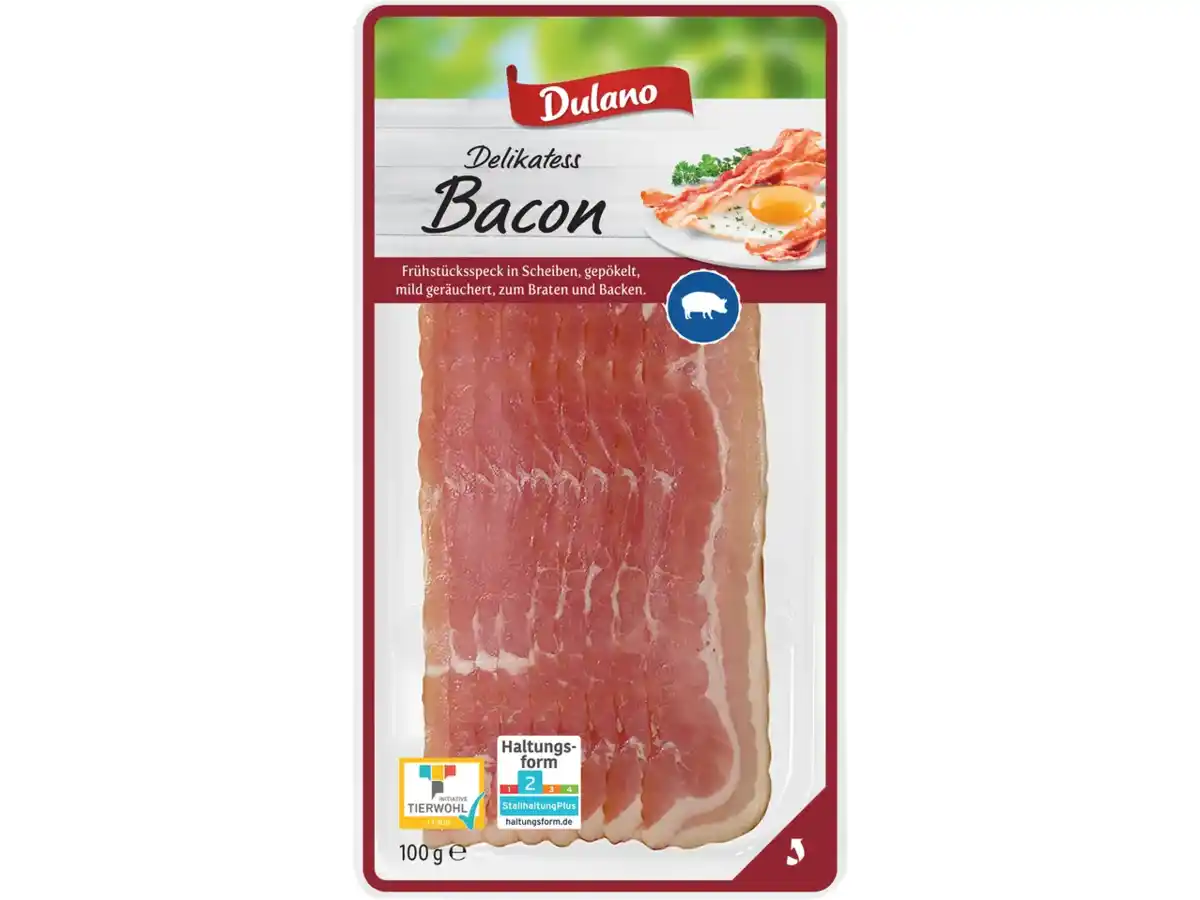 Bild 1 von Dulano Delikatess Bacon,  100 g