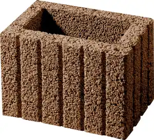 Kann Pflanzstein Mini 30 x 20 x 20 cm braun