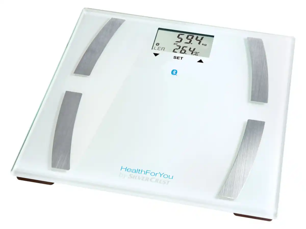 Bild 1 von SILVERCREST® PERSONAL CARE Diagnosewaage»SBF 77«, mit App,  30 Messwerte