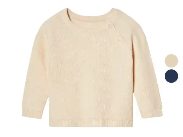 Bild 1 von lupilu® Baby Strickpullover, mit Schulterknöpfung